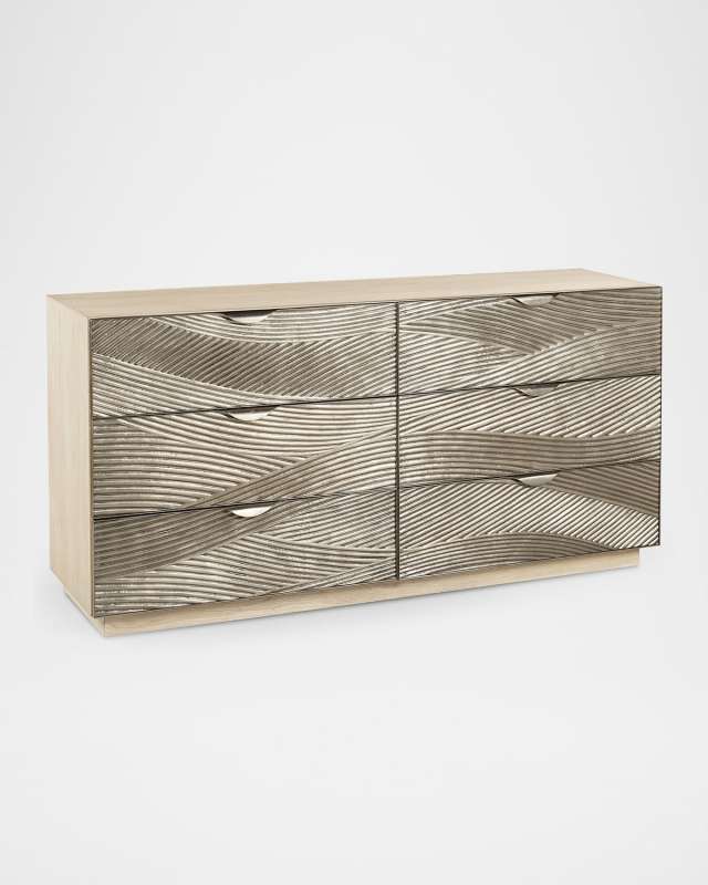 Water Capillary Cast Metal Texture Double Dresser